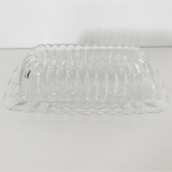 Vintage Clear Glass Butter Dish – Two-Piece Set - Picture 3 of 5